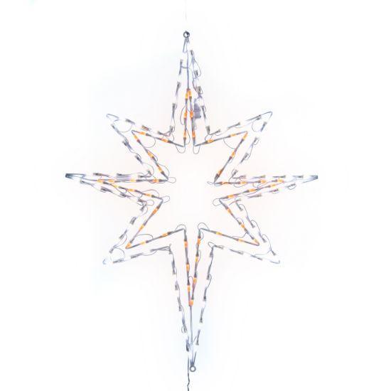 46in long Bethlehem Star wire frame with LED lights by Holidynamics