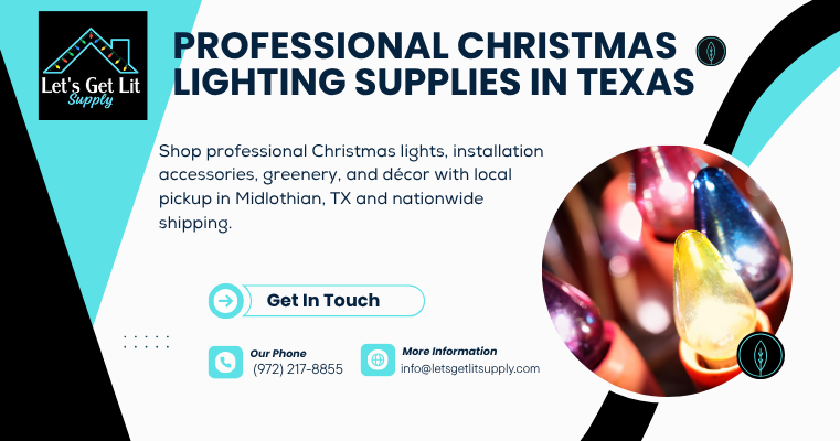 Professional Christmas Lighting Supplies in Texas with Nationwide Shipping
