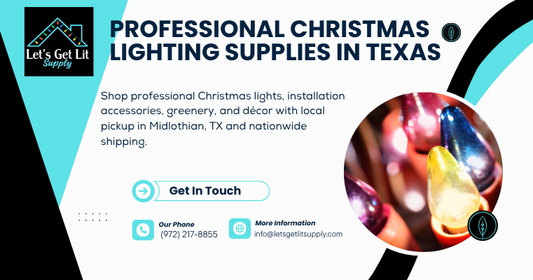 Professional Christmas Lighting Supplies in Texas with Nationwide Shipping