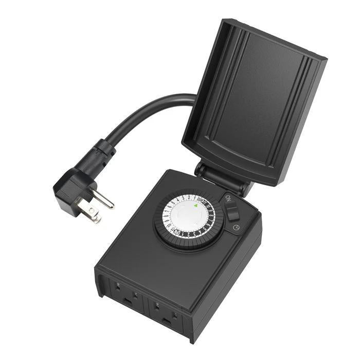 Mechanical Dual Outlet Outdoor Timer