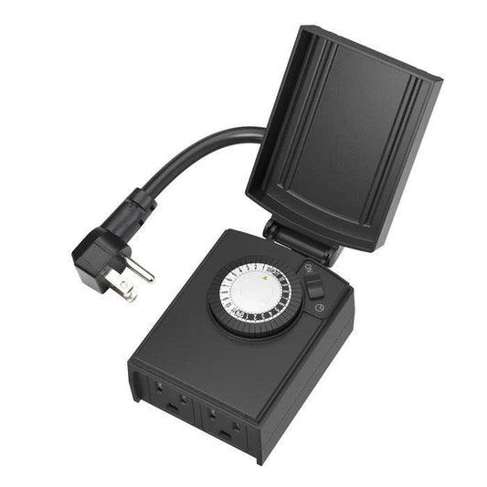 Mechanical Dual Outlet Outdoor Timer