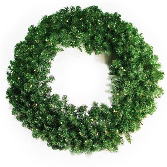 Oregon Wreaths, Lit and Unlit