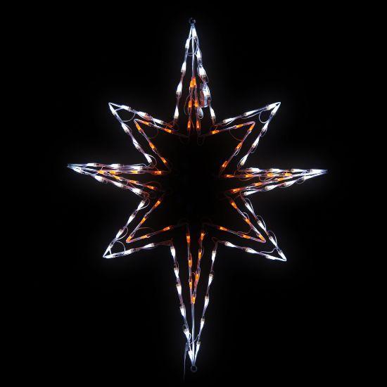 23in long Bethlehem Star wire frame with LED lights by Holidynamics