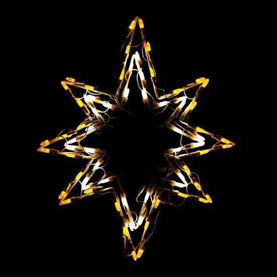 23in long Bethlehem Star wire frame with LED lights by Holidynamics