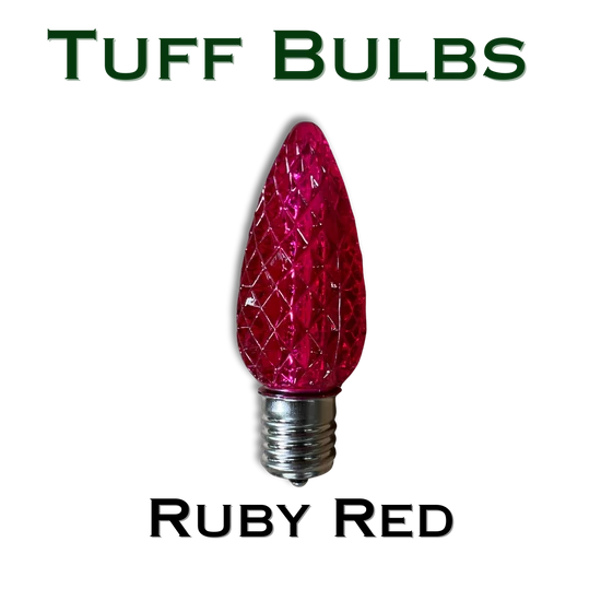 C9 Bulb Ruby Red - Tuff Bulbs
