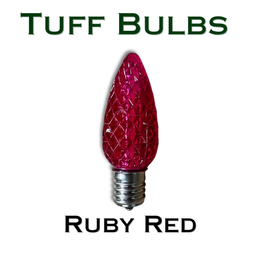C9 Bulb Ruby Red - Tuff Bulbs