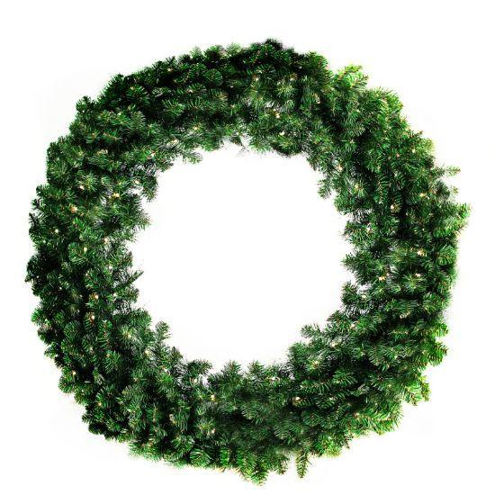 Oregon Wreaths, Lit and Unlit