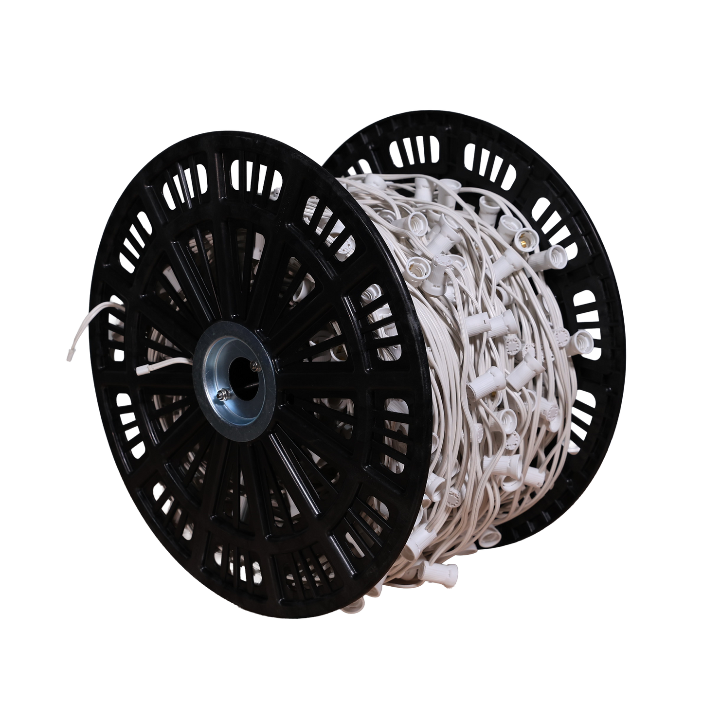 White C7 Socket Cord Spool