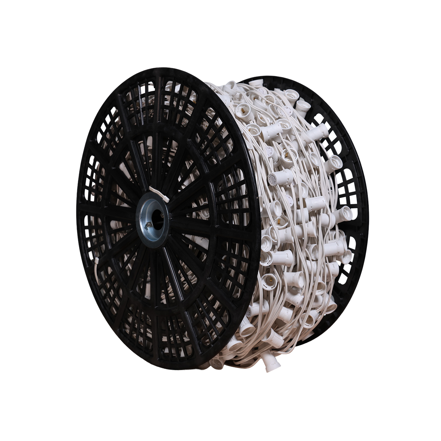 White C9 Socket Cord Spool
