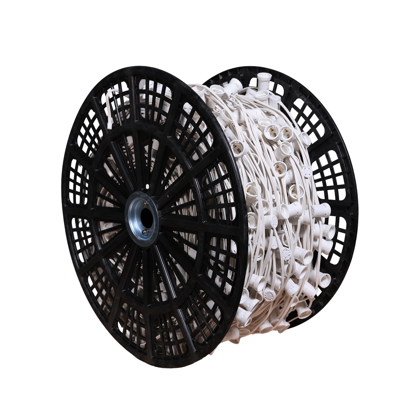 White C9 Socket Cord Spool