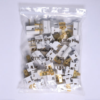 White Male Plug SPT-1
