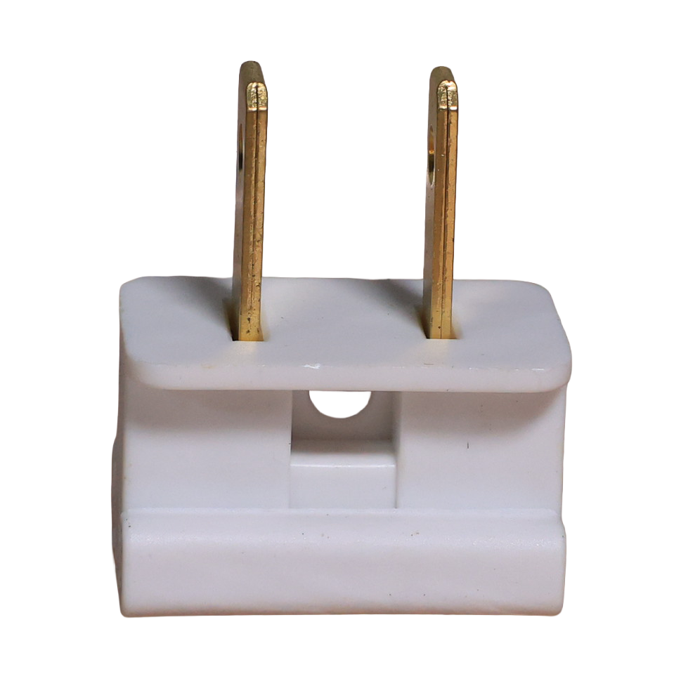 White Male Plug SPT-1