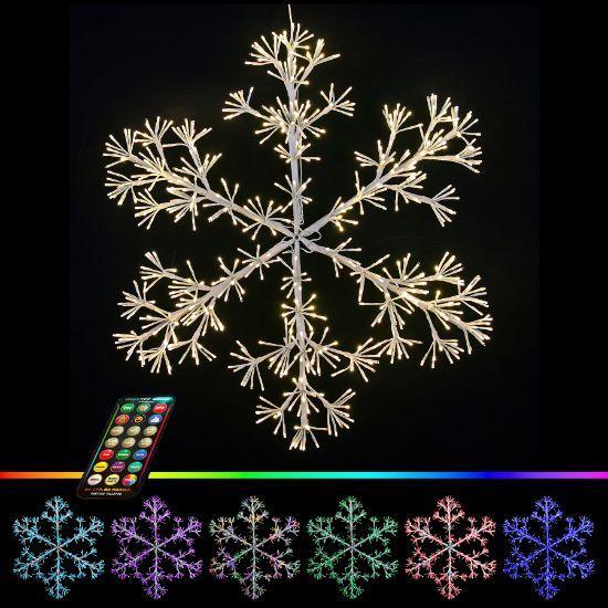 RGBWW Multiple color options Sparkler Snowflake by Holidynamics