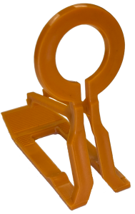 Tuff Tile Clip in terracotta with UV inhibitor for commercial grade C9 bulbs on clay roofs and gutters