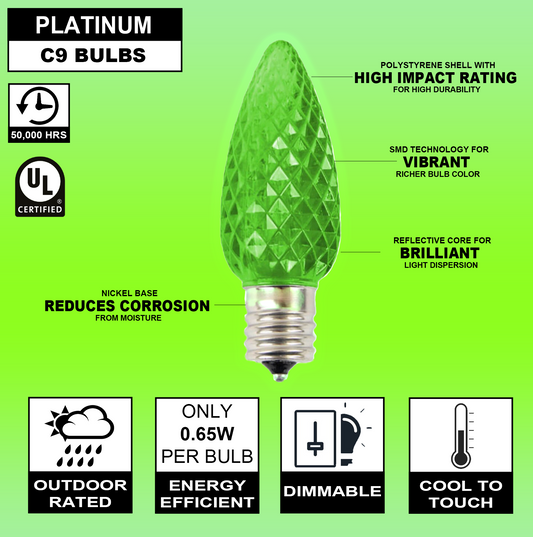 C9 Bulb Lime - Platinum