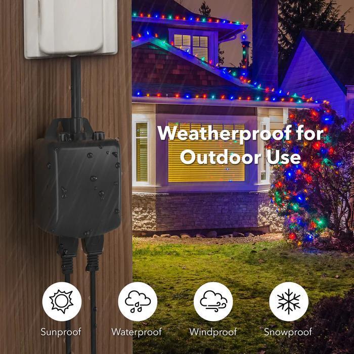 Mechanical Dual Outlet Outdoor Timer