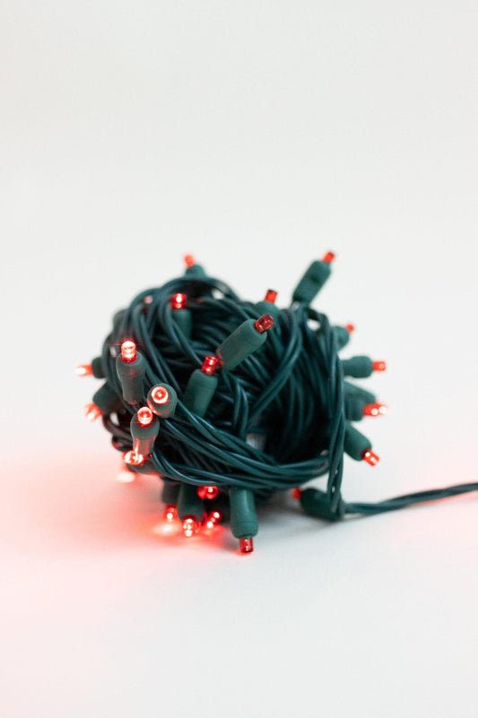Mini Luces Rojas de 5mm - Platino 70L