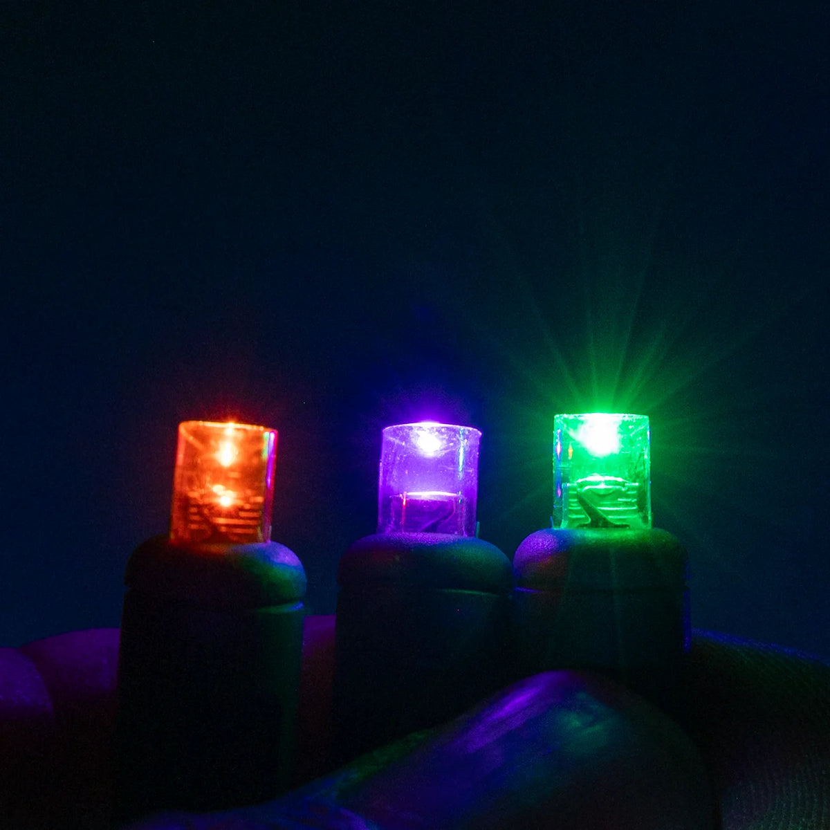 Halloween (Purple/Orange/Green) 5mm Mini Lights - Platinum 70L