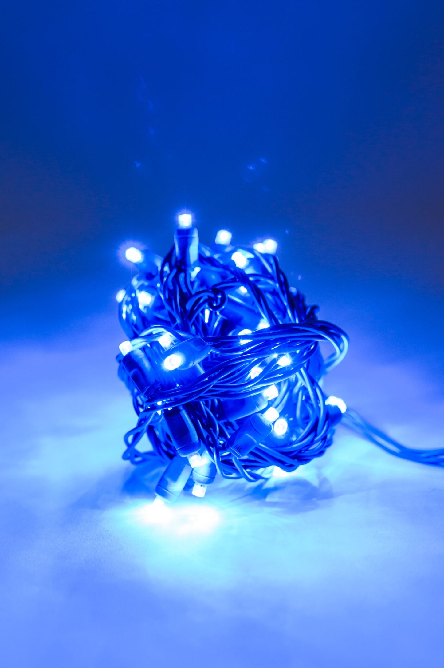 Miniluces azules de 5 mm - Platino 70L