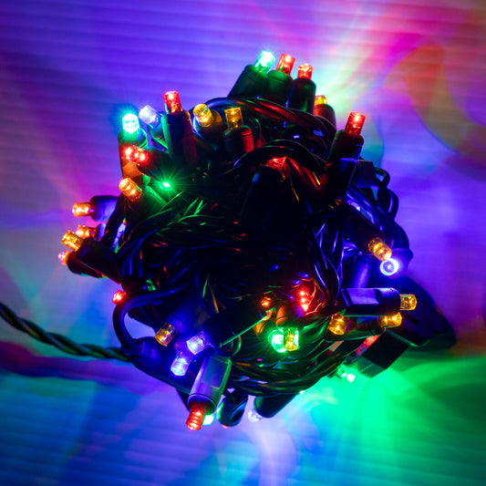Multi 5mm Mini Lights - Platinum 70L