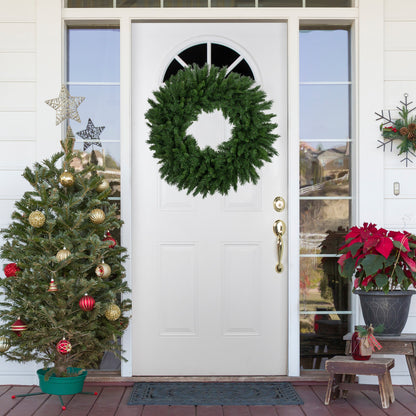 Lush Mixed Pine Artificial Christmas Wreath, 36-Inch, Unlit