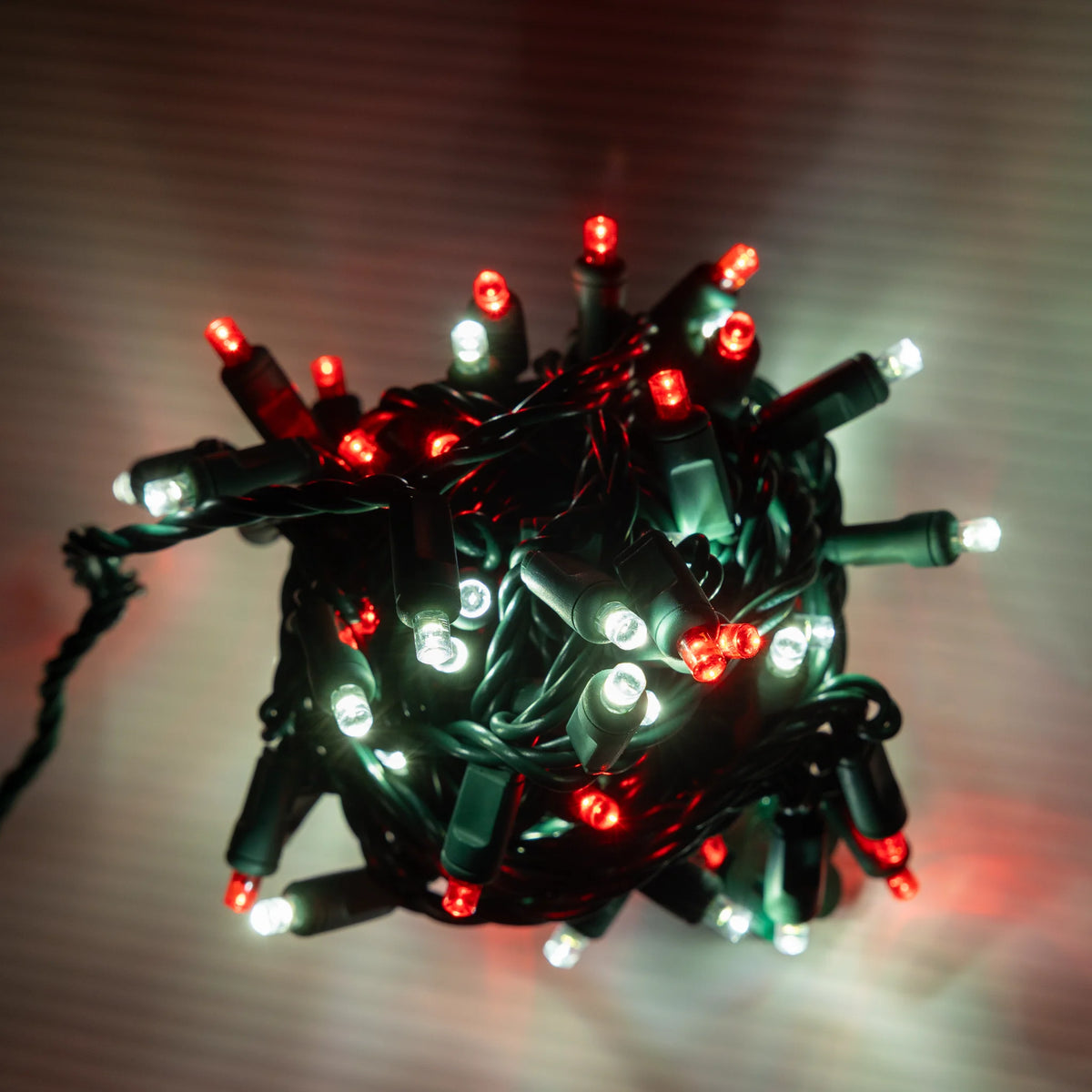 Cool White/Red 5mm Mini Lights - Big & Bright 70L