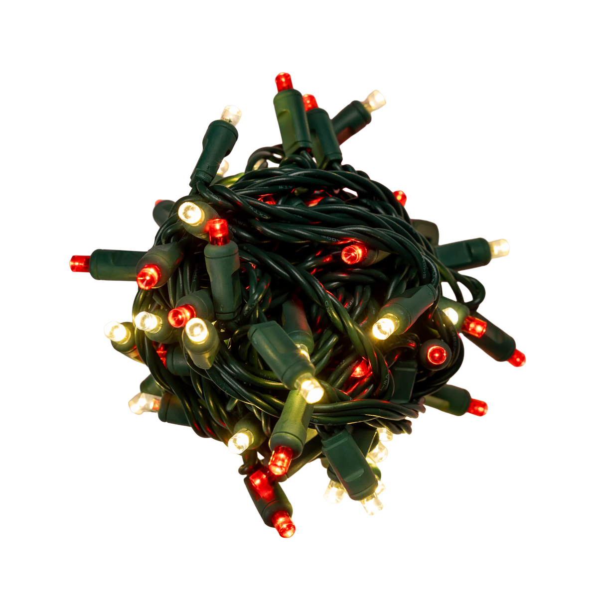 Pure White/Red 5mm Mini Lights - Big & Bright 70L