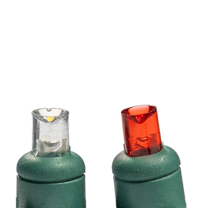 Pure White/Red 5mm Mini Lights - Big & Bright 70L