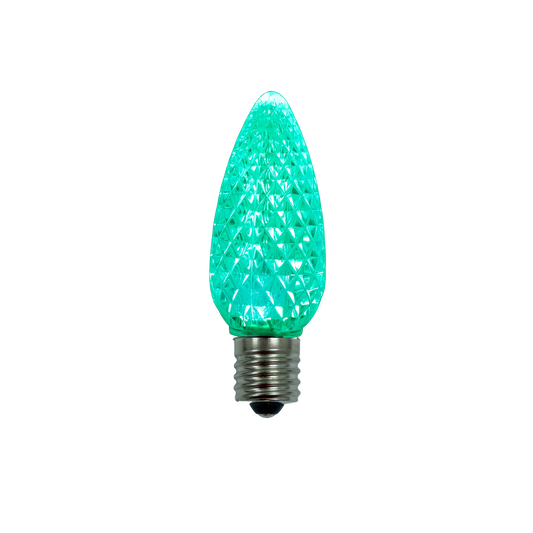 C9 Bulb Turquoise - Platinum